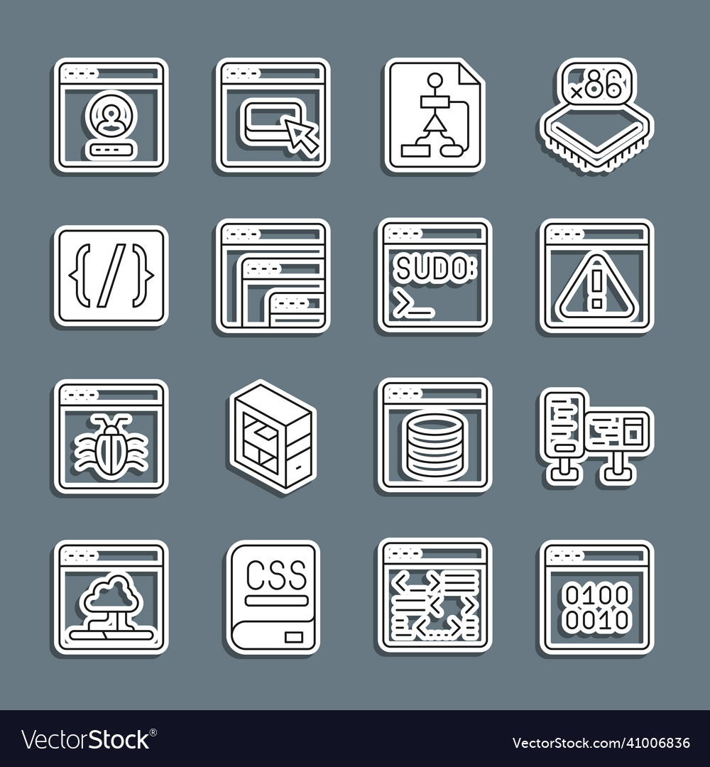 Zeile binärer Code Computer Monitor Bildschirm vector image Zeile binärer Code Computer Monitor Bildschirm
