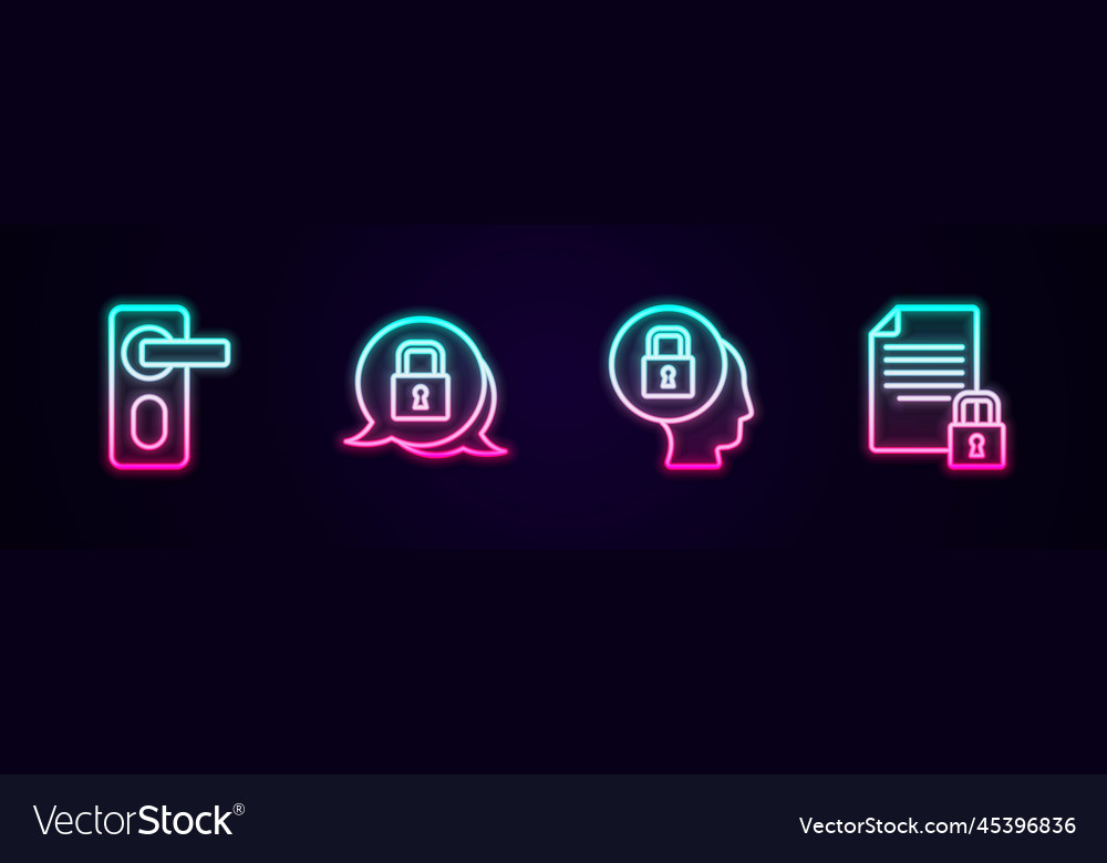 Set line fingerprint door lock and document