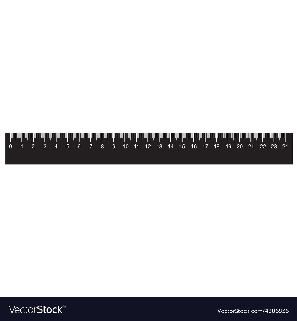 Realistic Metal Rulers Black Centimeter Scale Stock Vector (Royalty Free)  2338526271