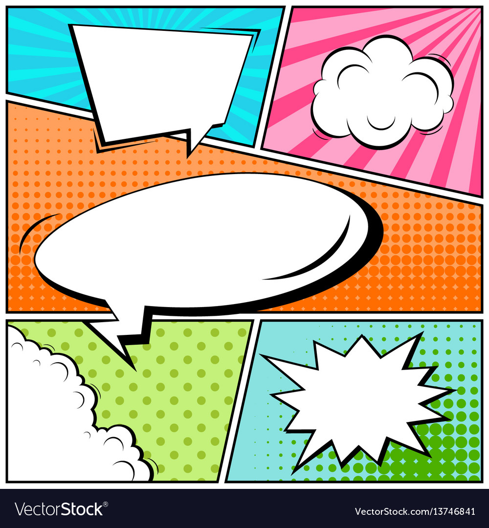 Abstrakt Pop Art Comic Layout