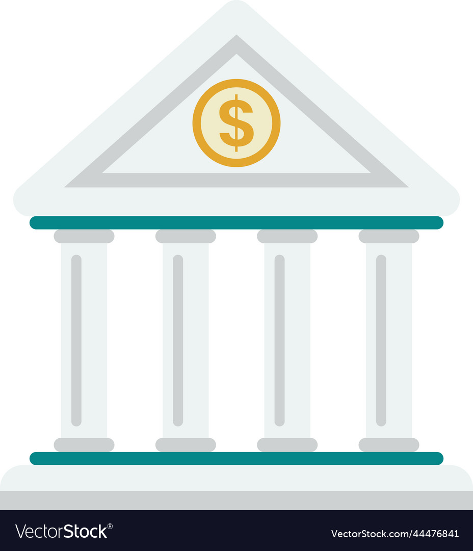 Bank building in minimal style