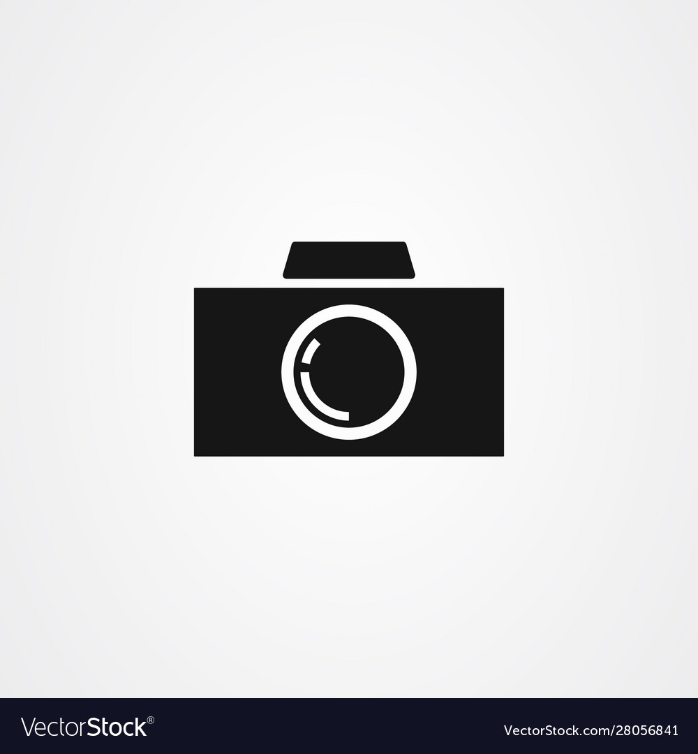 Camera icon photo studio logo design