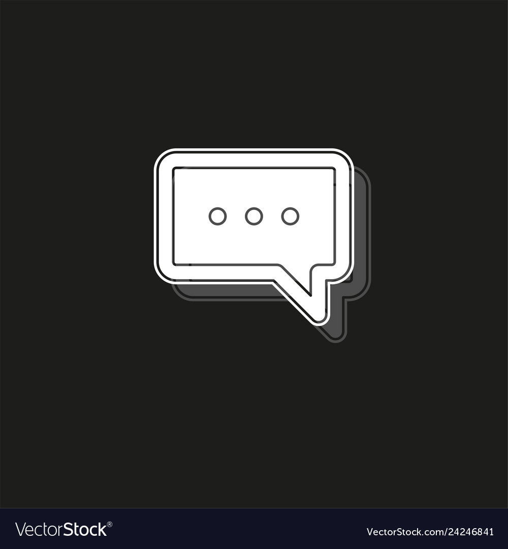 Chat mobile icon with text message - sms