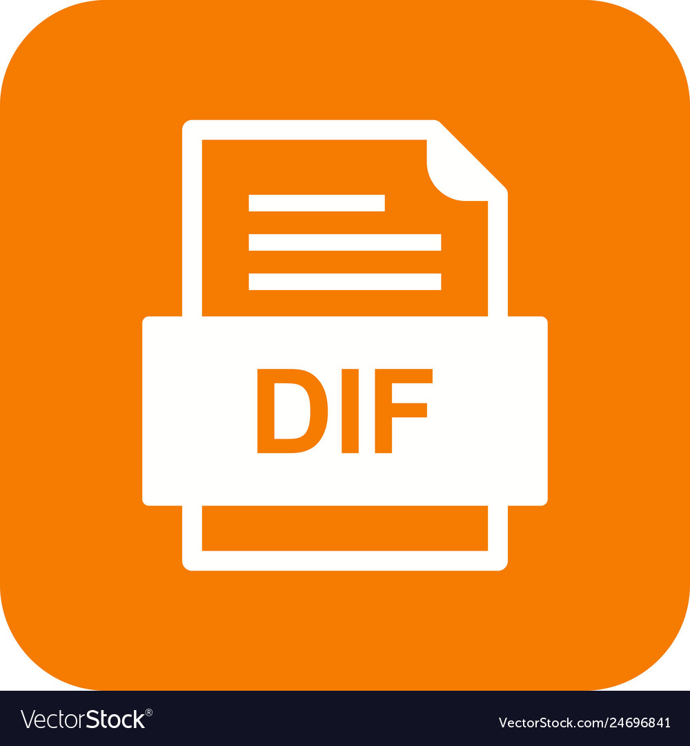 Dif file document icon