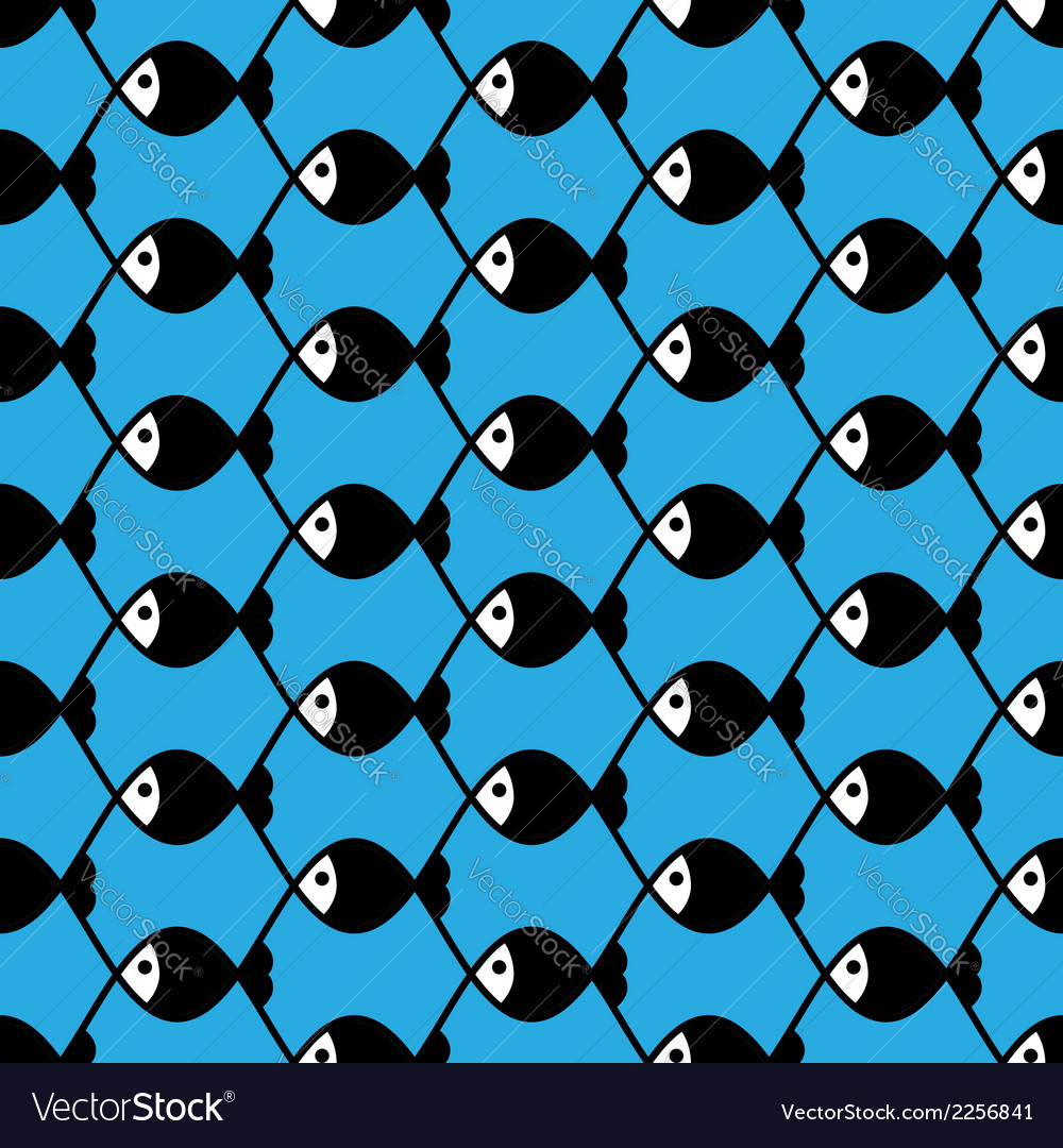 Fish pattern Royalty Free Vector Image - VectorStock