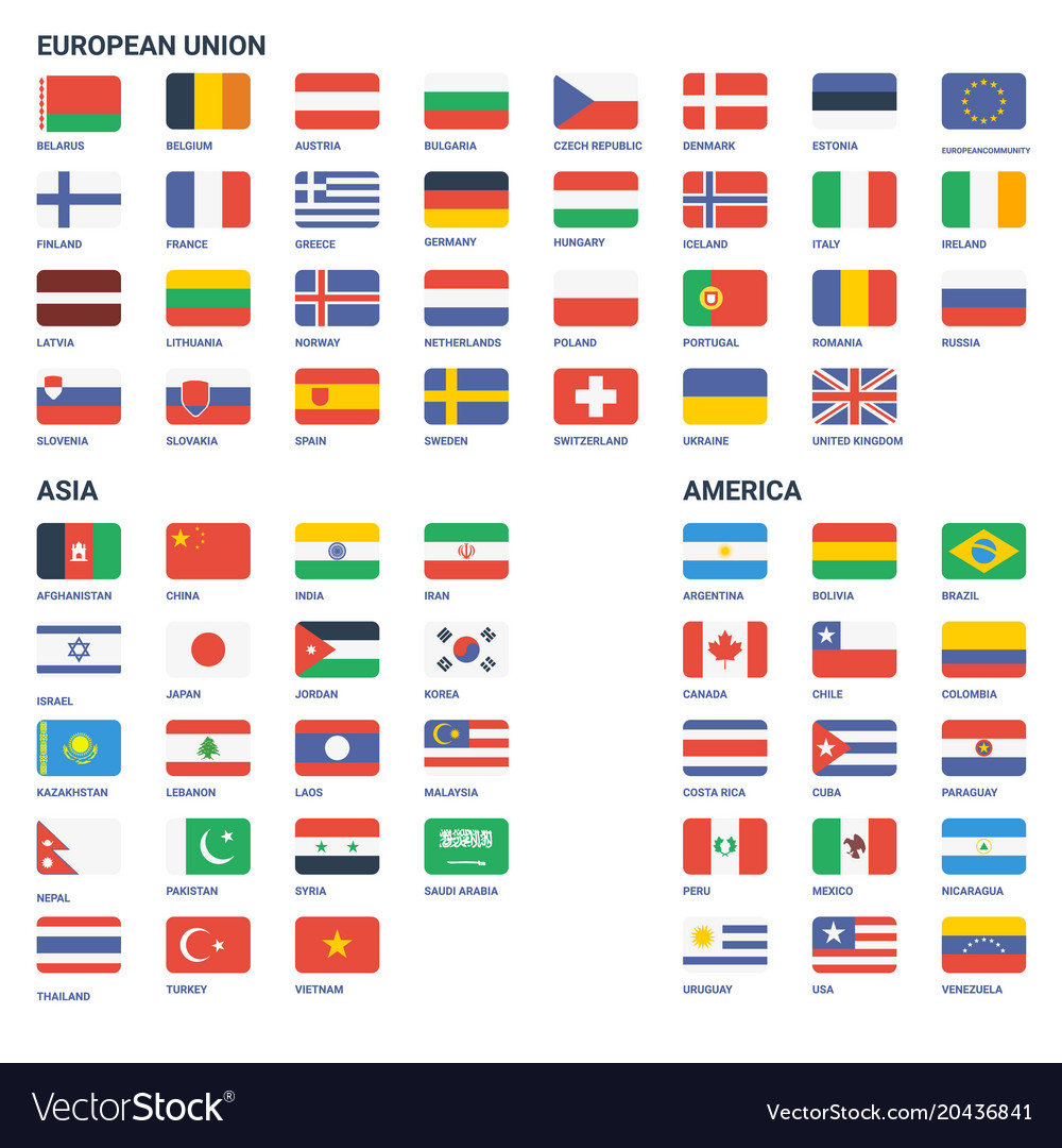 flags-of-the-world-royalty-free-vector-image-vectorstock