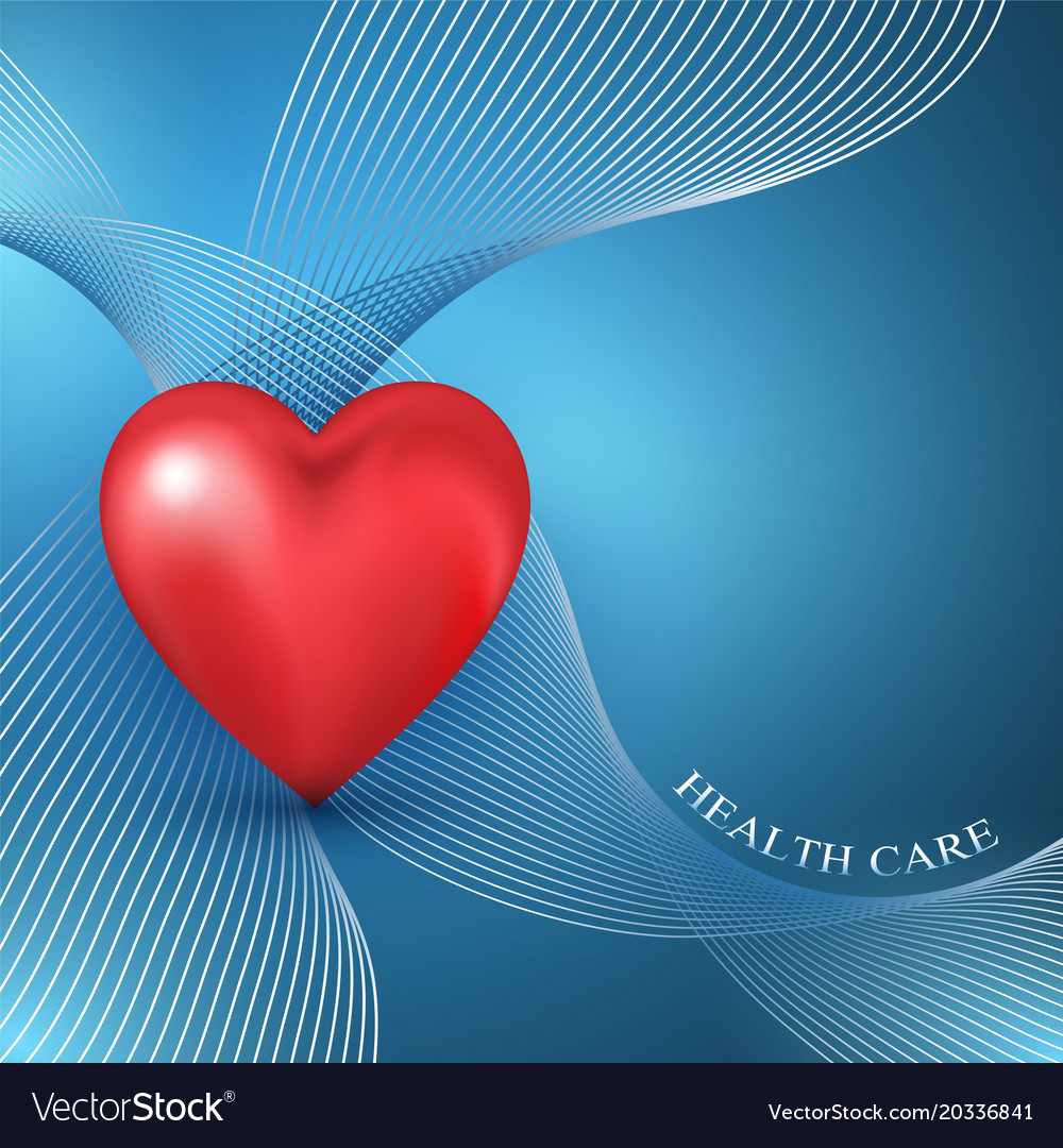 Heart shape on the abstract colorful background