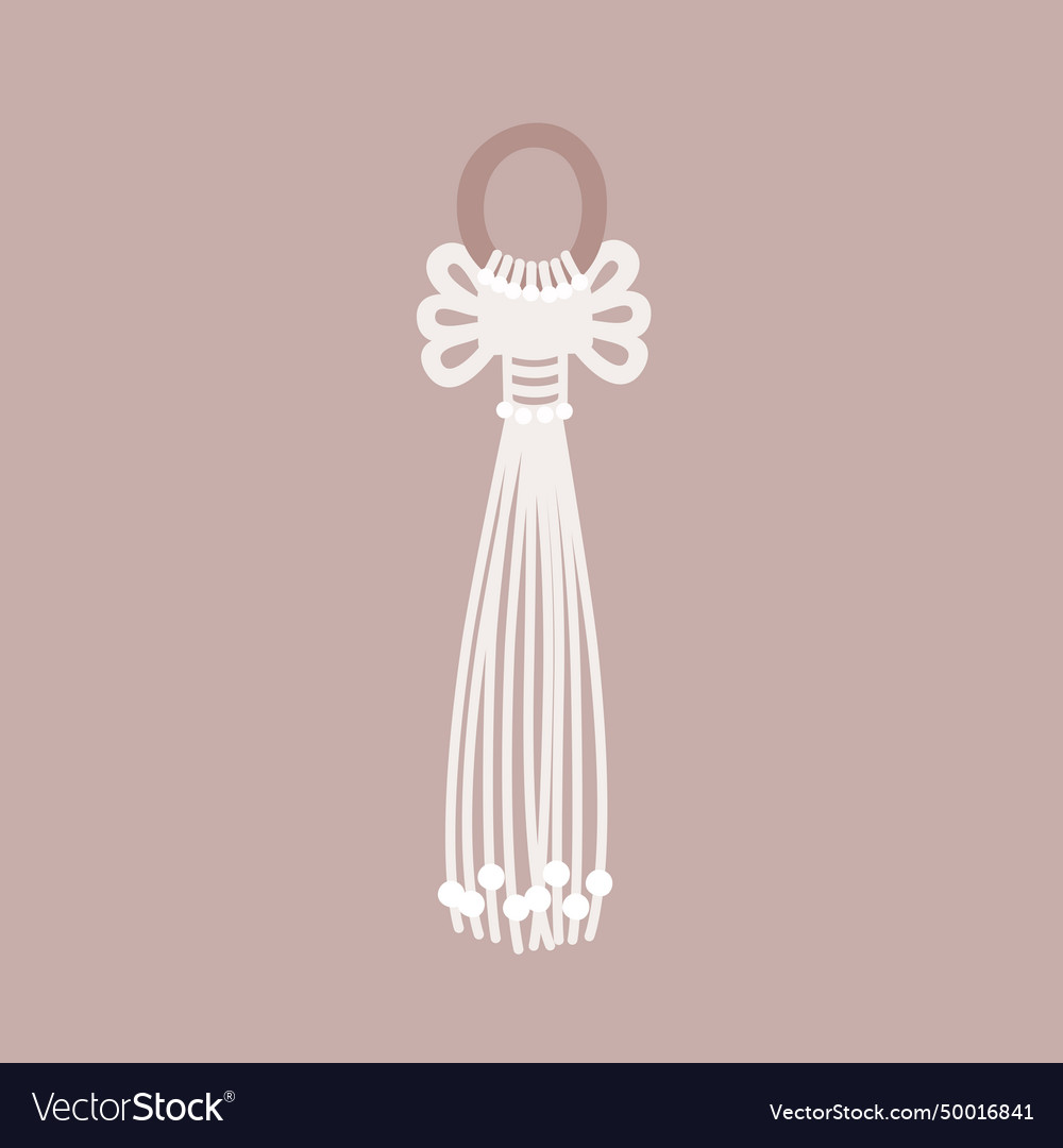Macrame simple element Vector Image Macrame simple element
