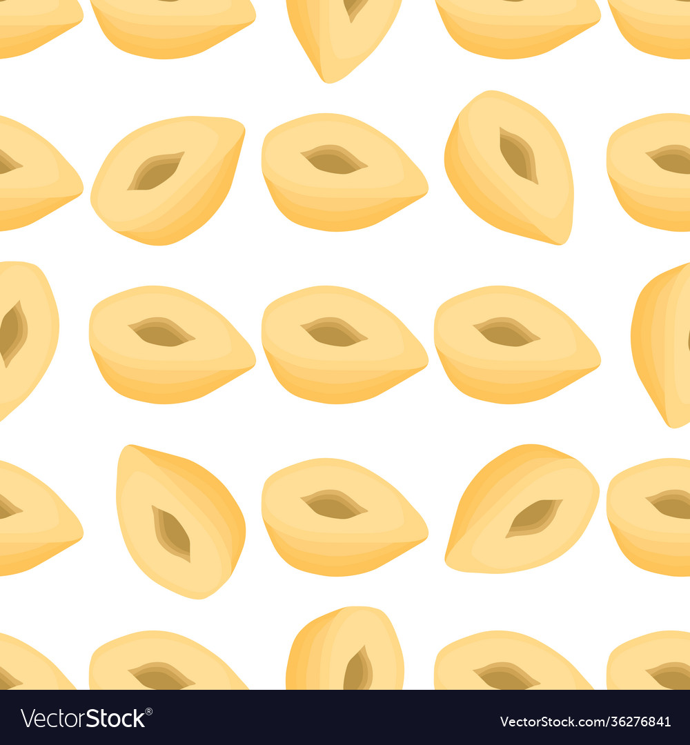 On theme big pattern identical types hazelnut vector image On theme big pattern identical types hazelnut