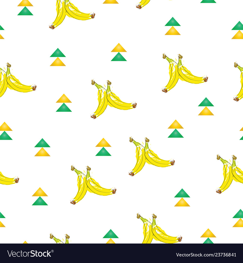Seamless pattern with bananas