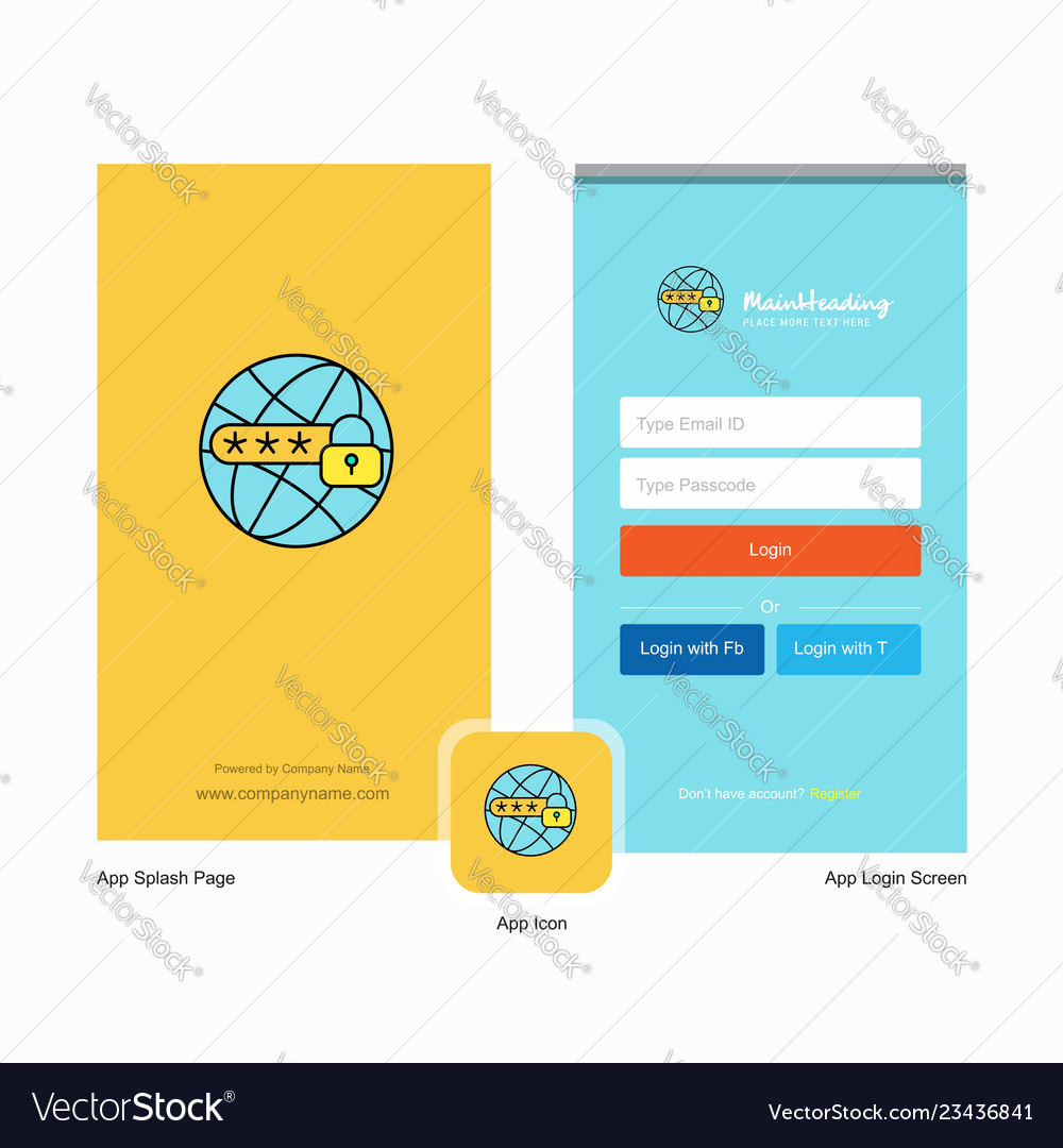 Secure Login Splash Screen