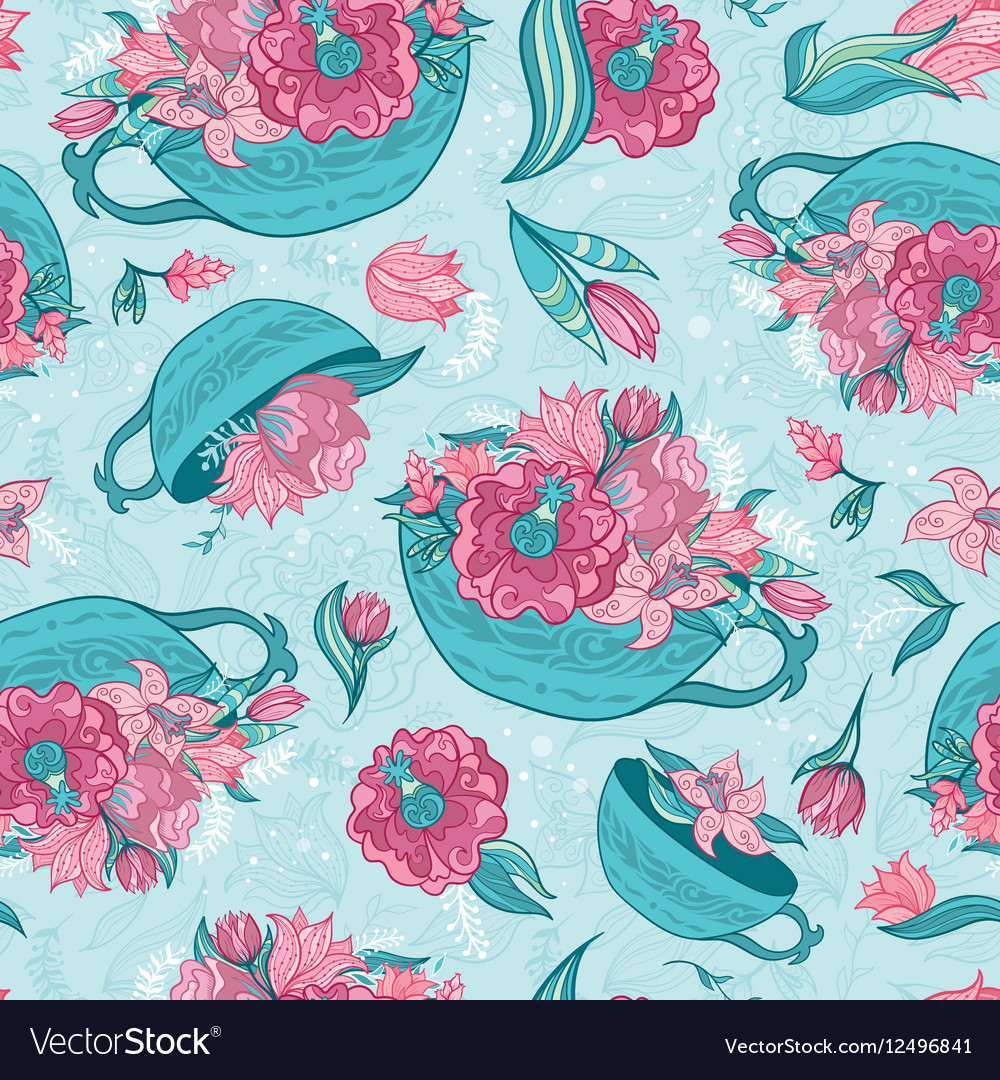 Spring turquoise pattern