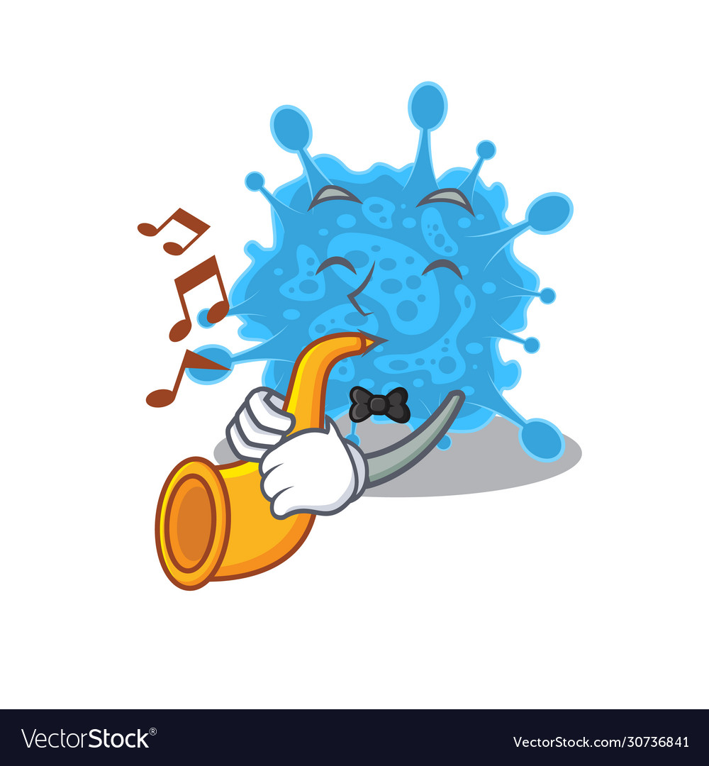 Talentierter Musiker undecovirus Cartoon Design vector image Talentierter Musiker undecovirus Cartoon Design
