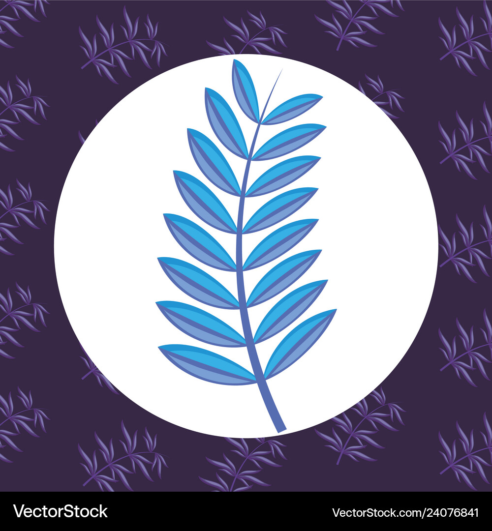 Tropical leaf icon Royalty Free Vector Image - VectorStock