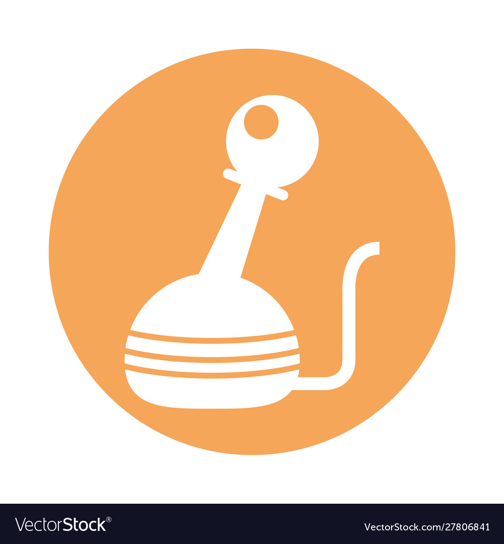 Video game joystick control handle icon