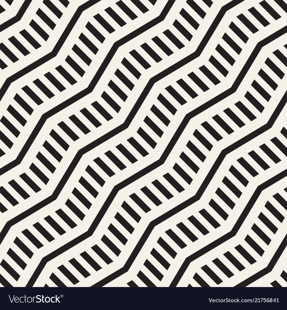 Zigzag Line Pattern - Abstrakter Stil