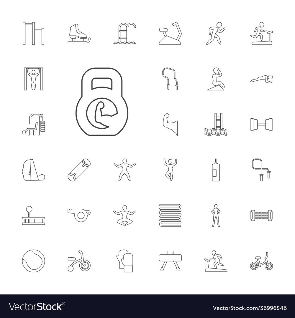 33 exercise icons