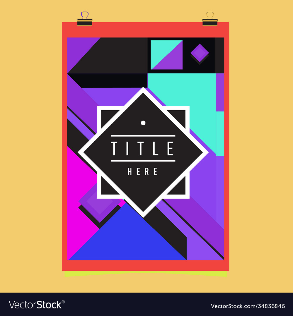 Abstract colorful geometric pattern background vector image Abstract colorful geometric pattern background
