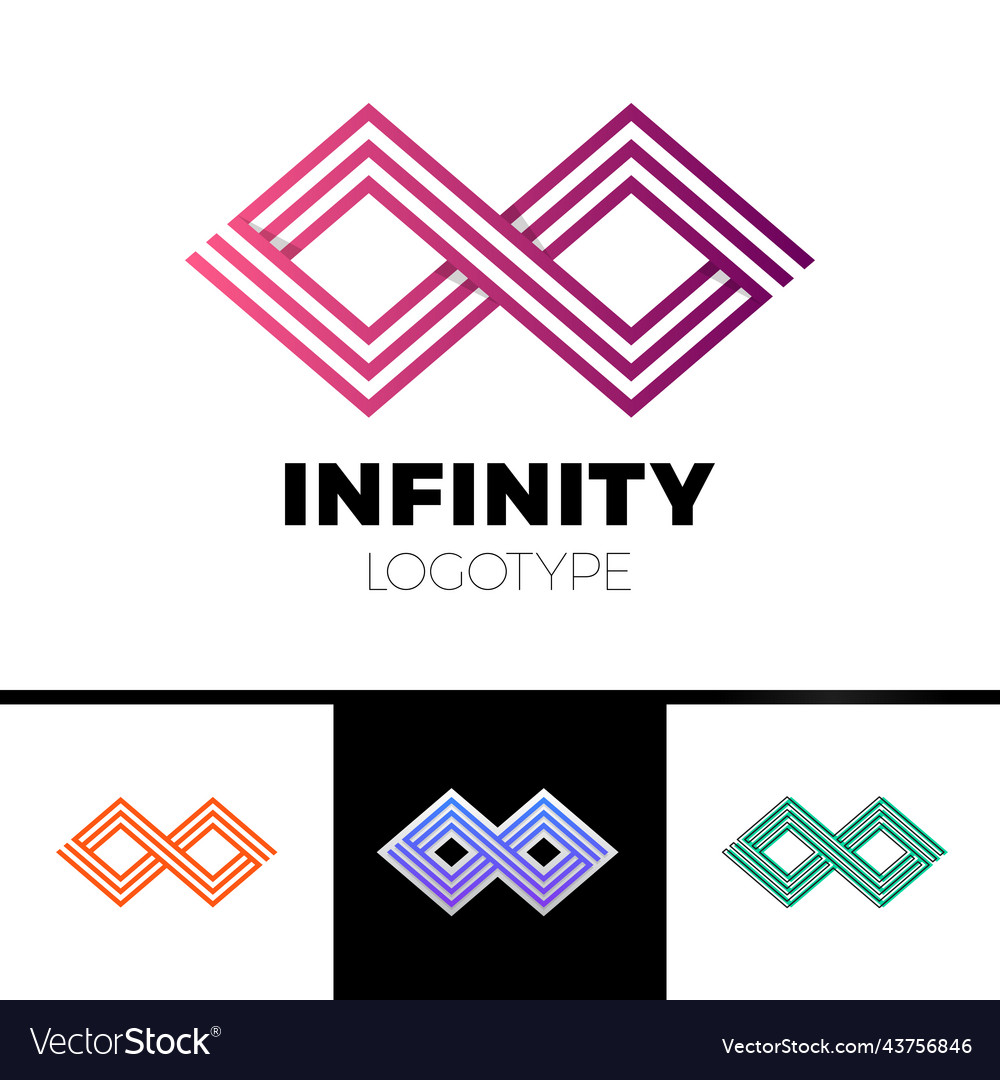 Business infinity symbol abstract logo design