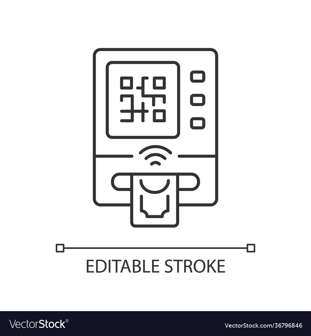 Cardless atm linear icon