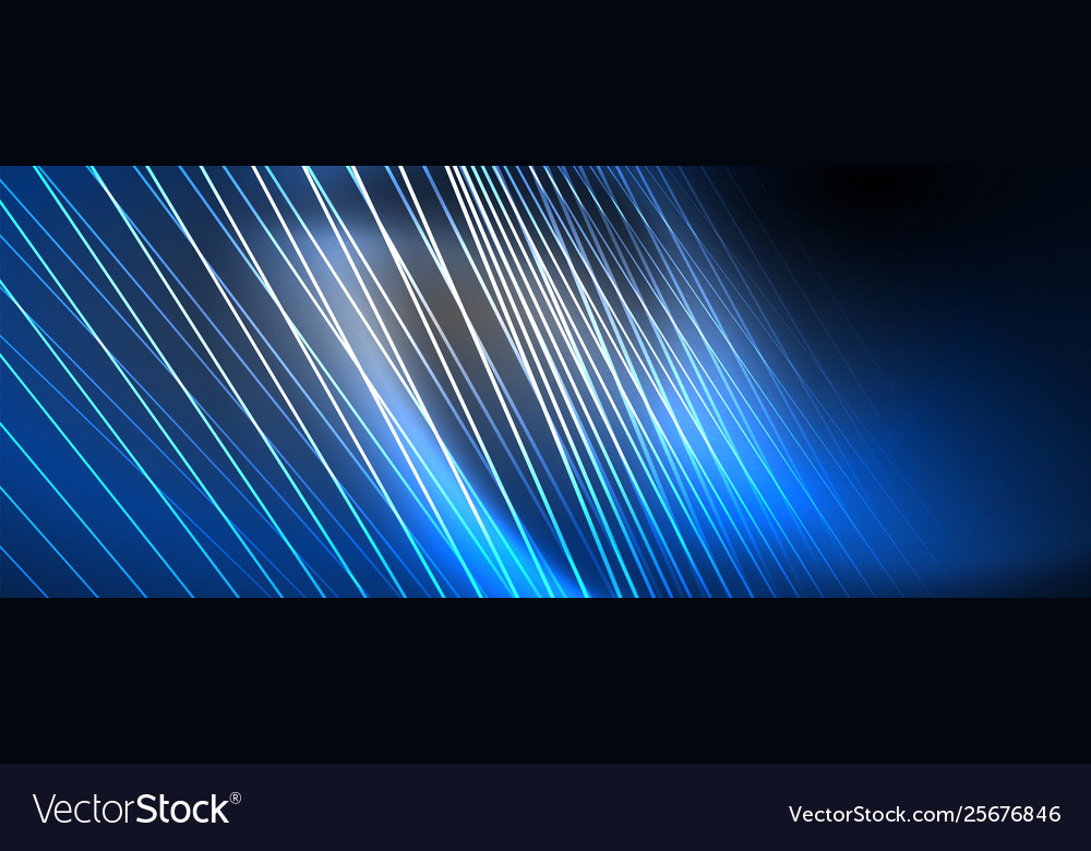 Color light with lines outer space background vector image Color light with lines outer space background