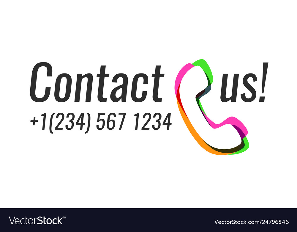 Colorful Phone Contact Icon