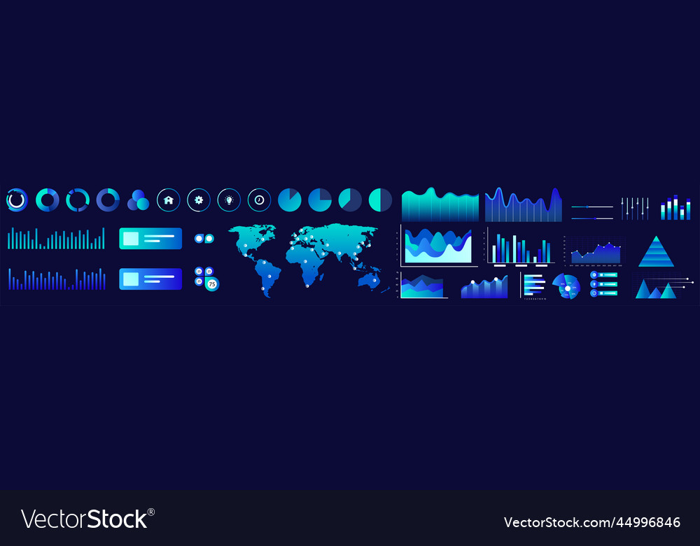Datendiagramme & Grafiken Set
