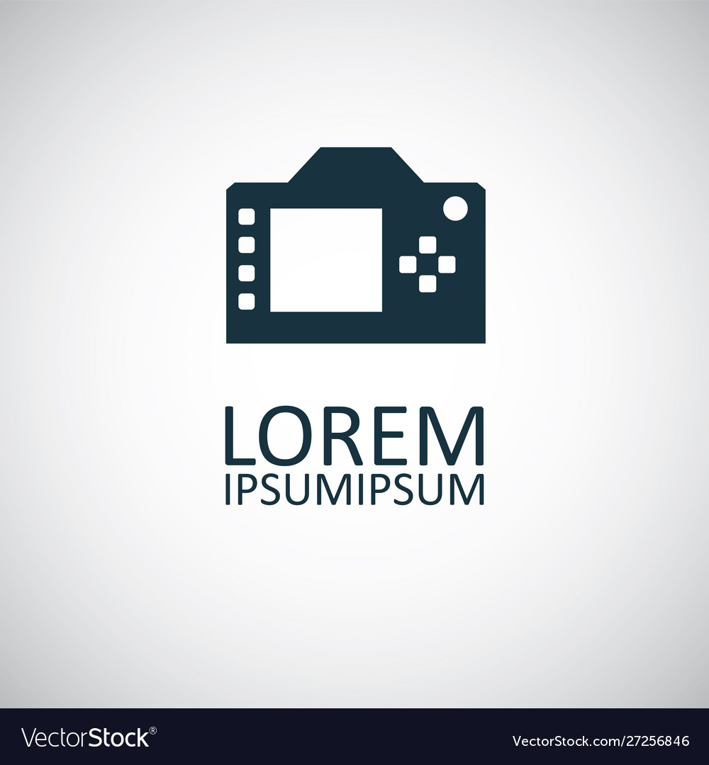 Dslr icon for web and ui on white background