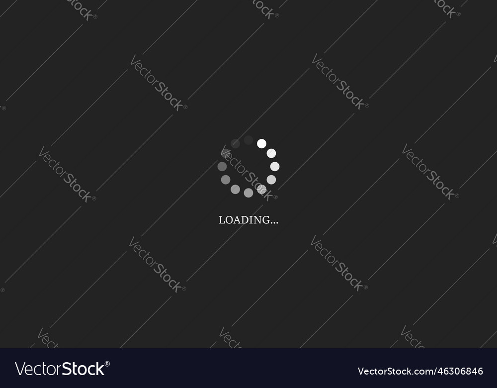 Loading bar icon in flat style progress indicator