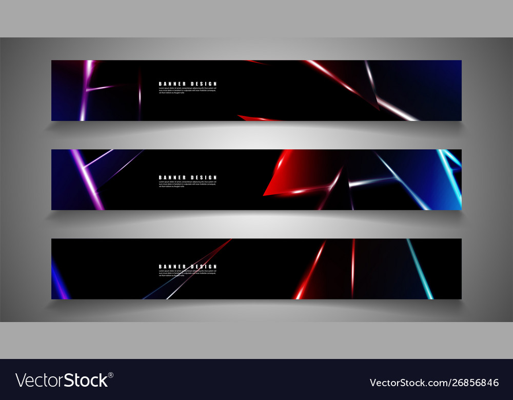 Minimal banner design triangular shape vector image Minimal banner design triangular shape