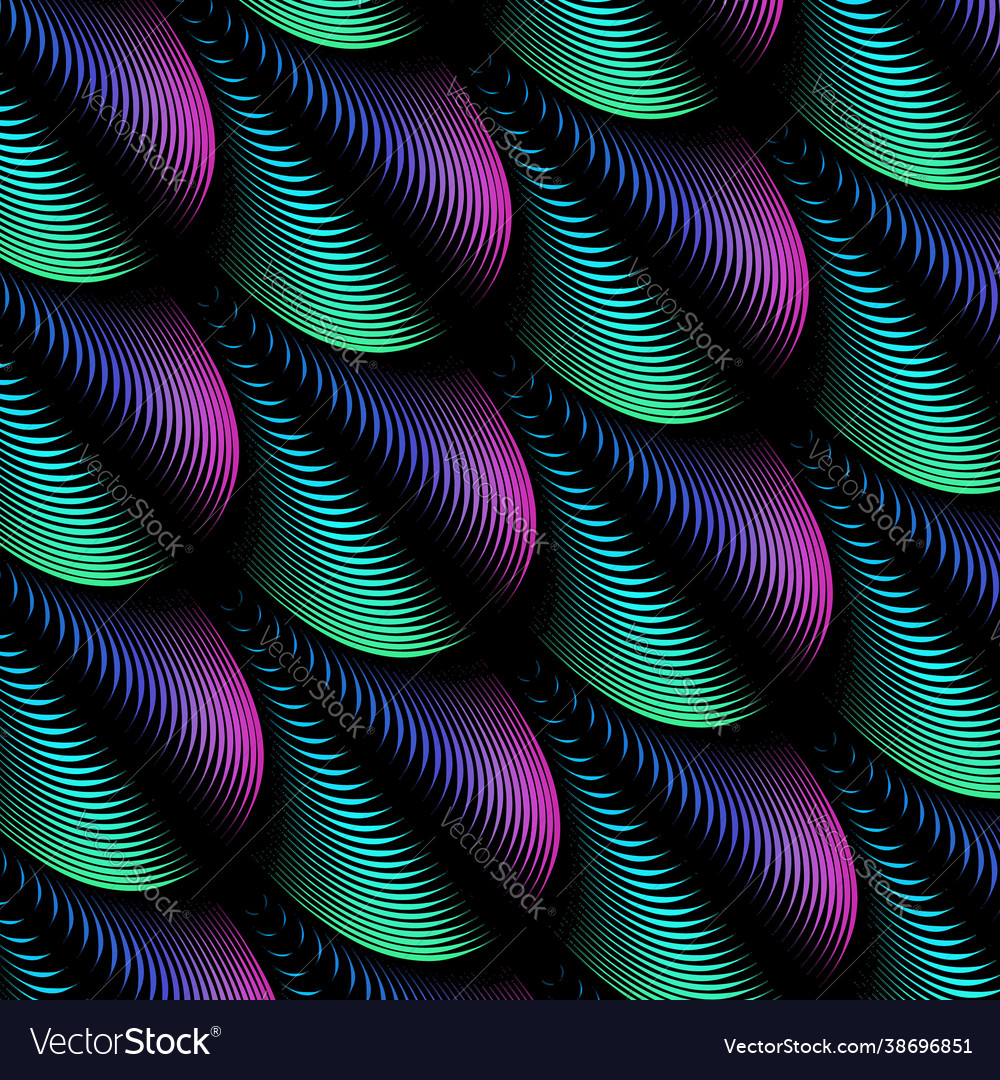 Abstract background with blended feather lines