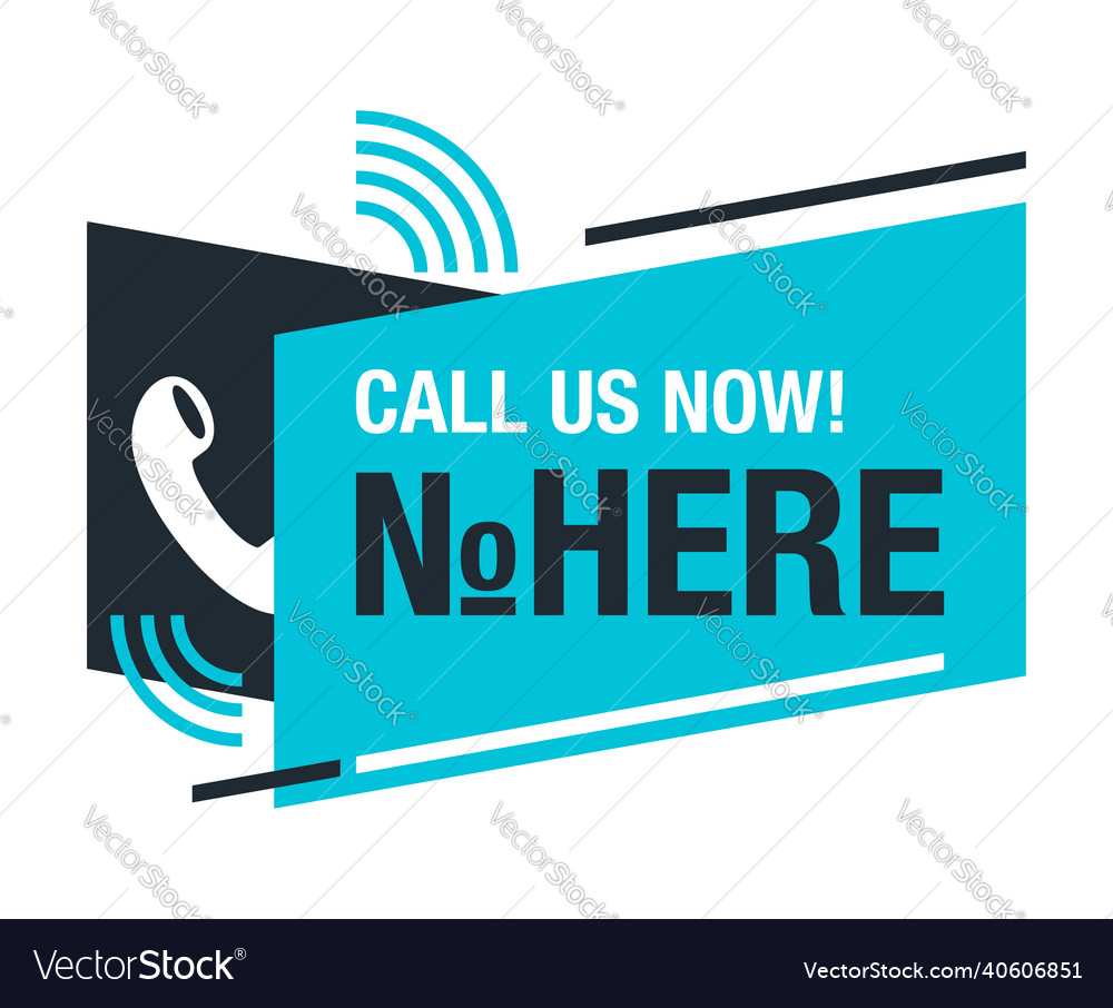 Call us now blue web button block