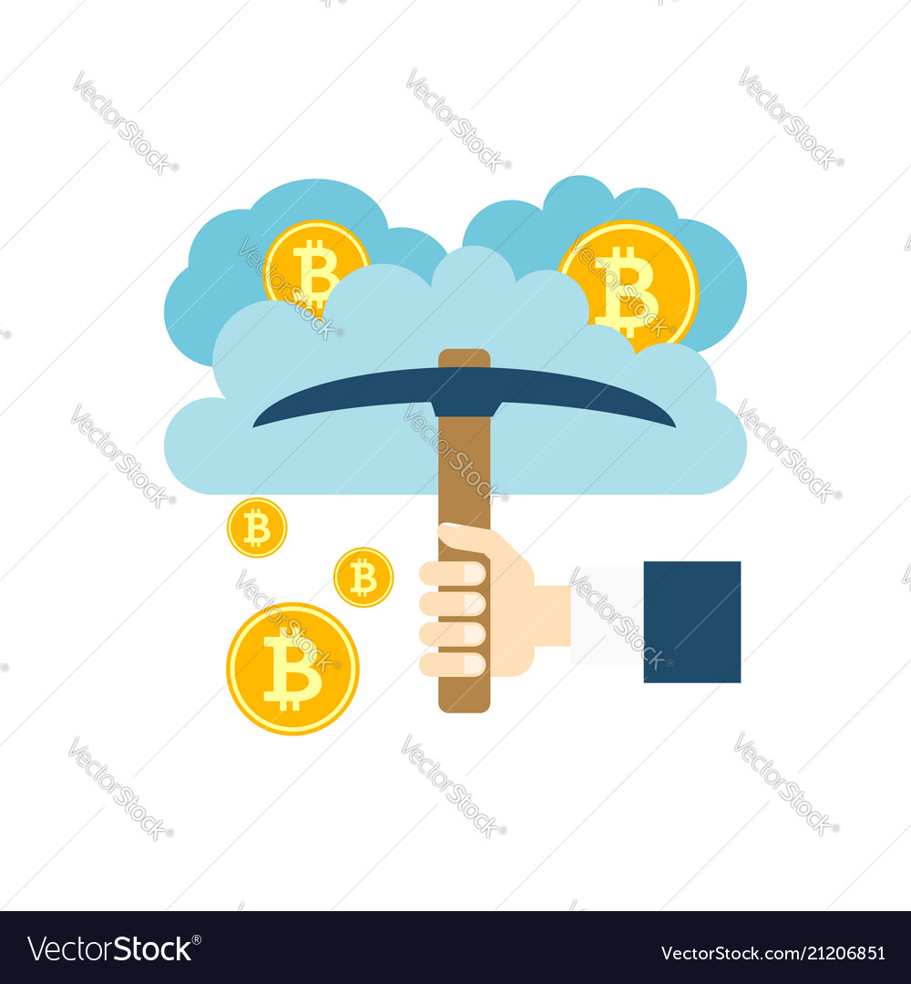 Cloud mining icon