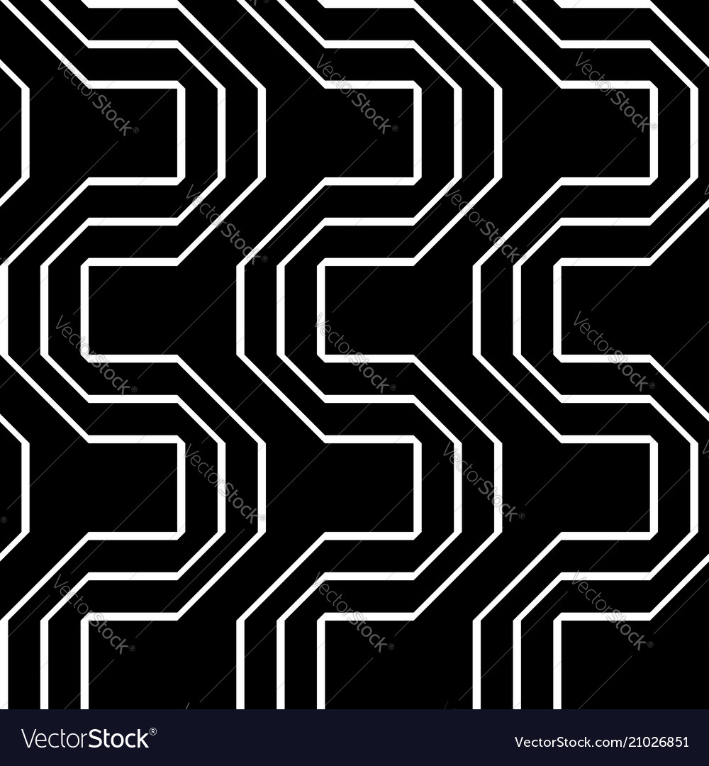 Design seamless monochrome zigzag pattern