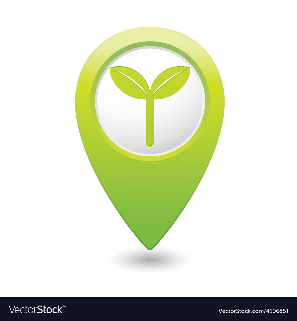 Eco green map pointer