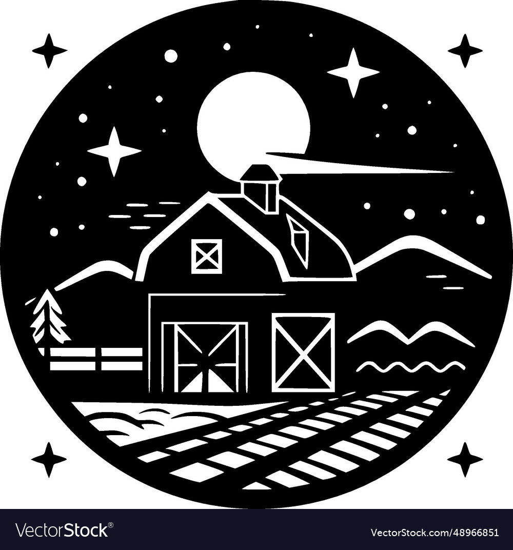 Bauernhof - minimalistisches und flaches Logo vector image Bauernhof - minimalistisches und flaches Logo