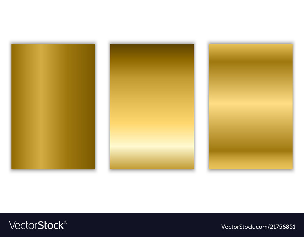 gold gradient background texture metallic vector image gold gradient background