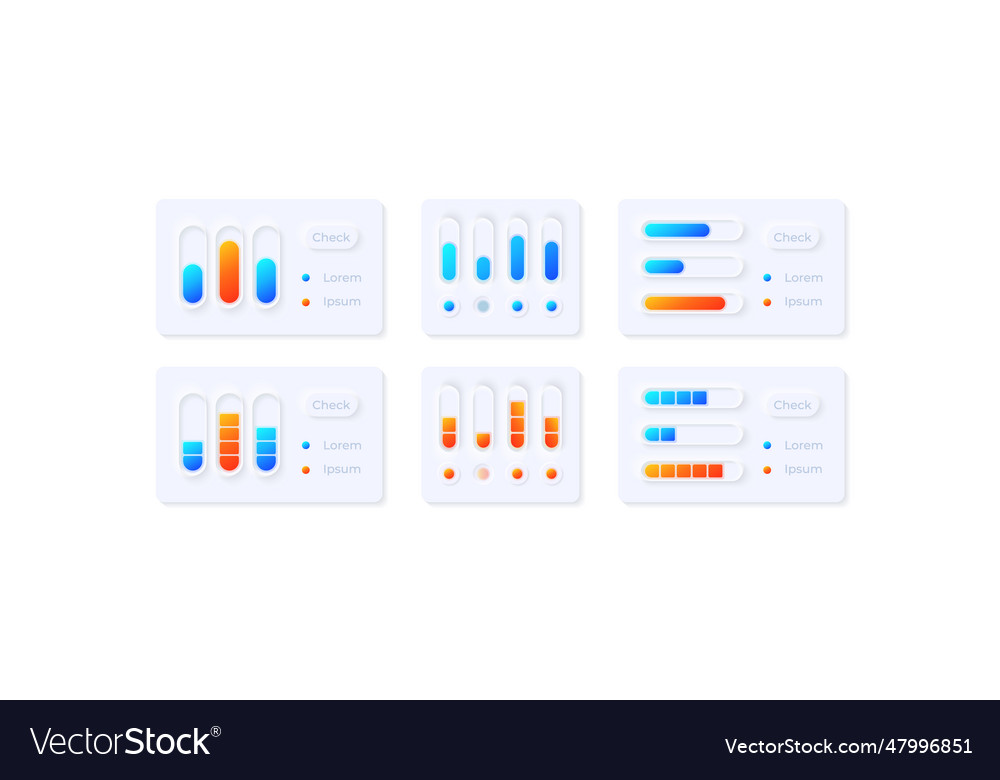 Media settings ui elements kit