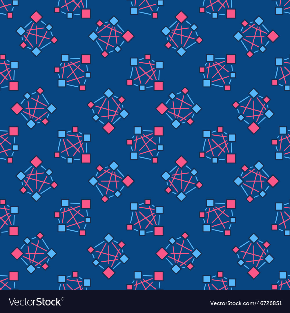 Neural network deep learning colored seamless vector image Neural network deep learning colored seamless