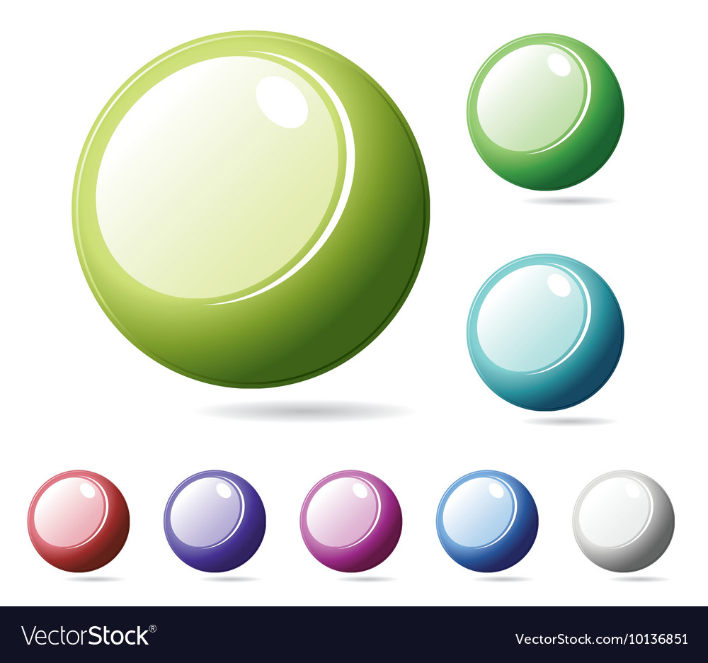 Set of glossy buttons Royalty Free Vector Image