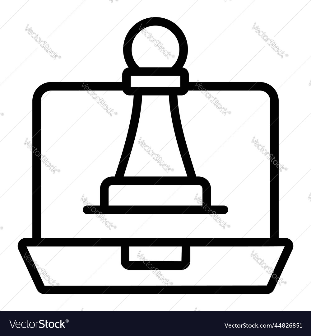Strategy icon user interface as a simple sign