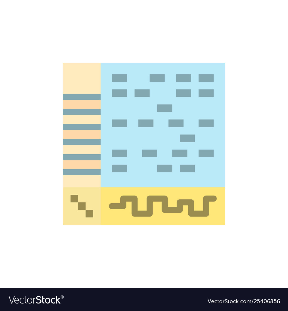 Ableton application audio computer draw flat vector image Ableton application audio computer draw flat