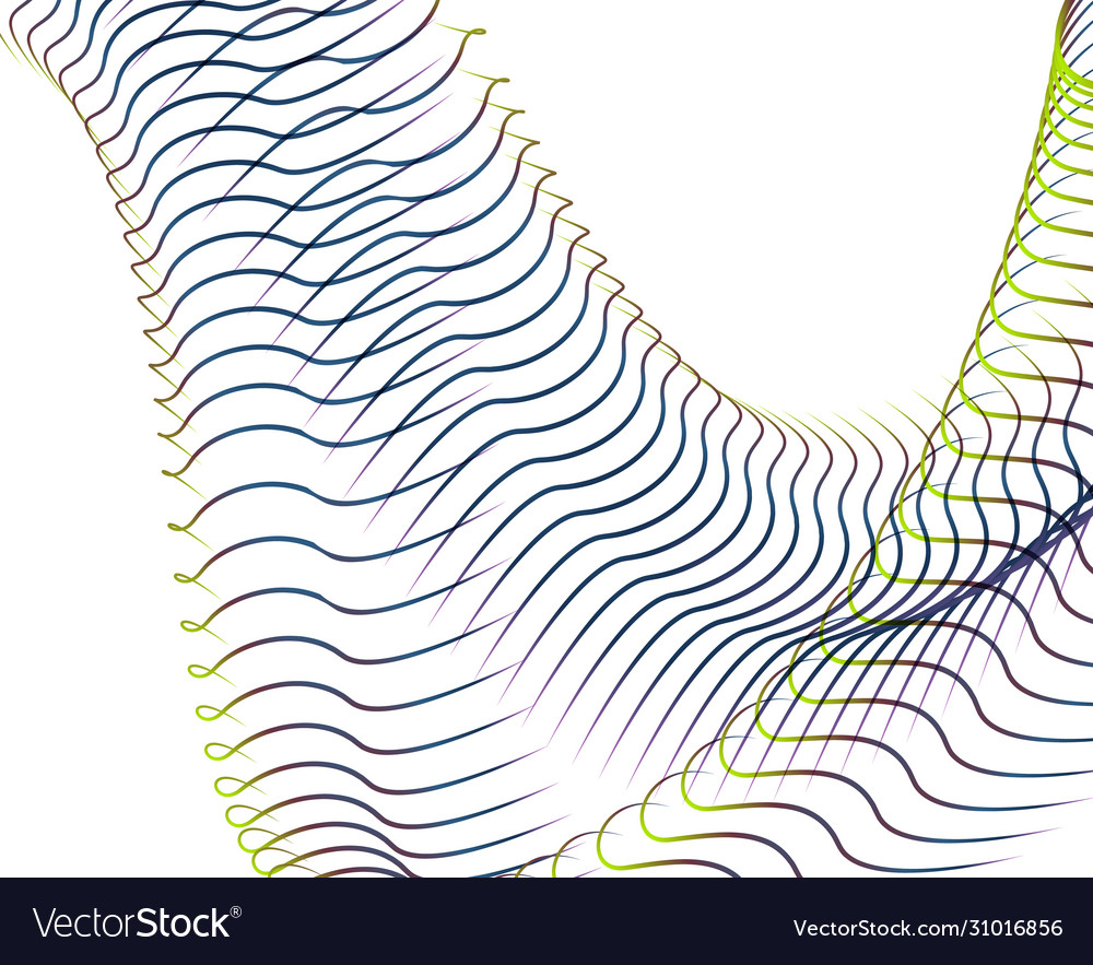 Abstract background blend wave line design vector image Abstract background blend wave line design