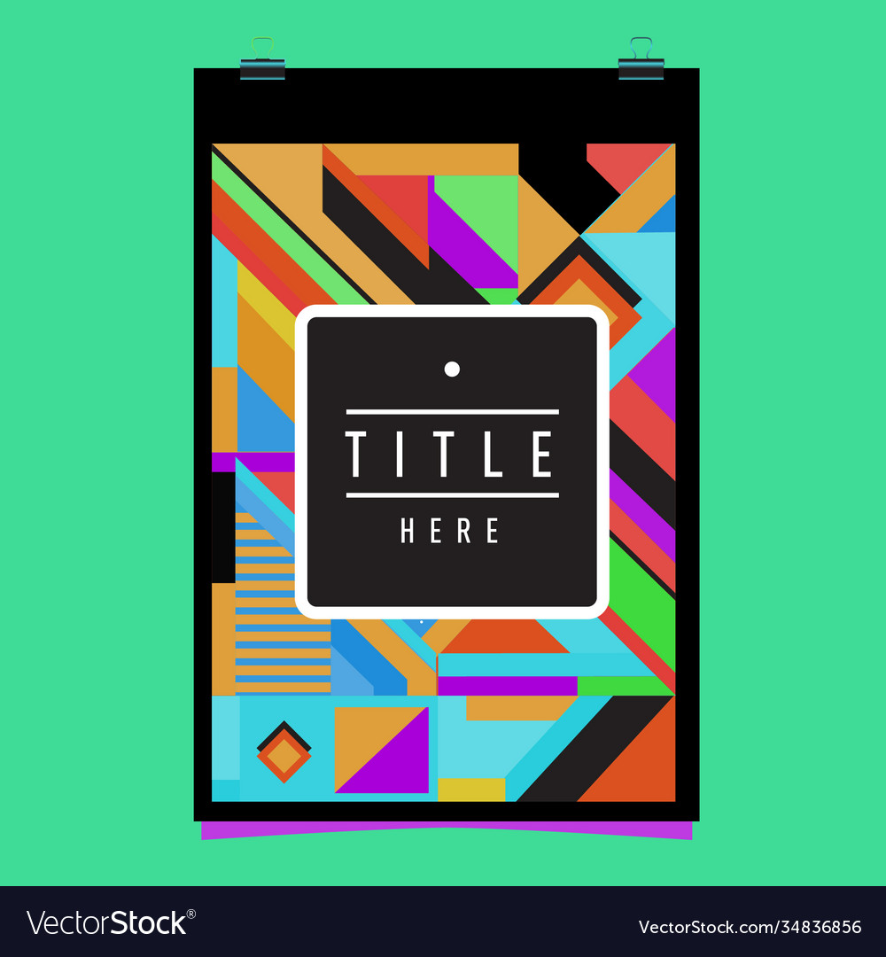 Abstract colorful geometric pattern background