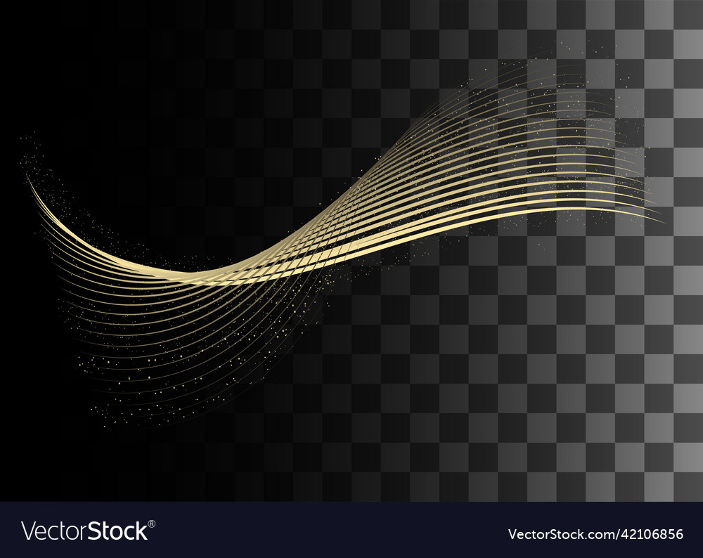 Abstract design element golden color effect