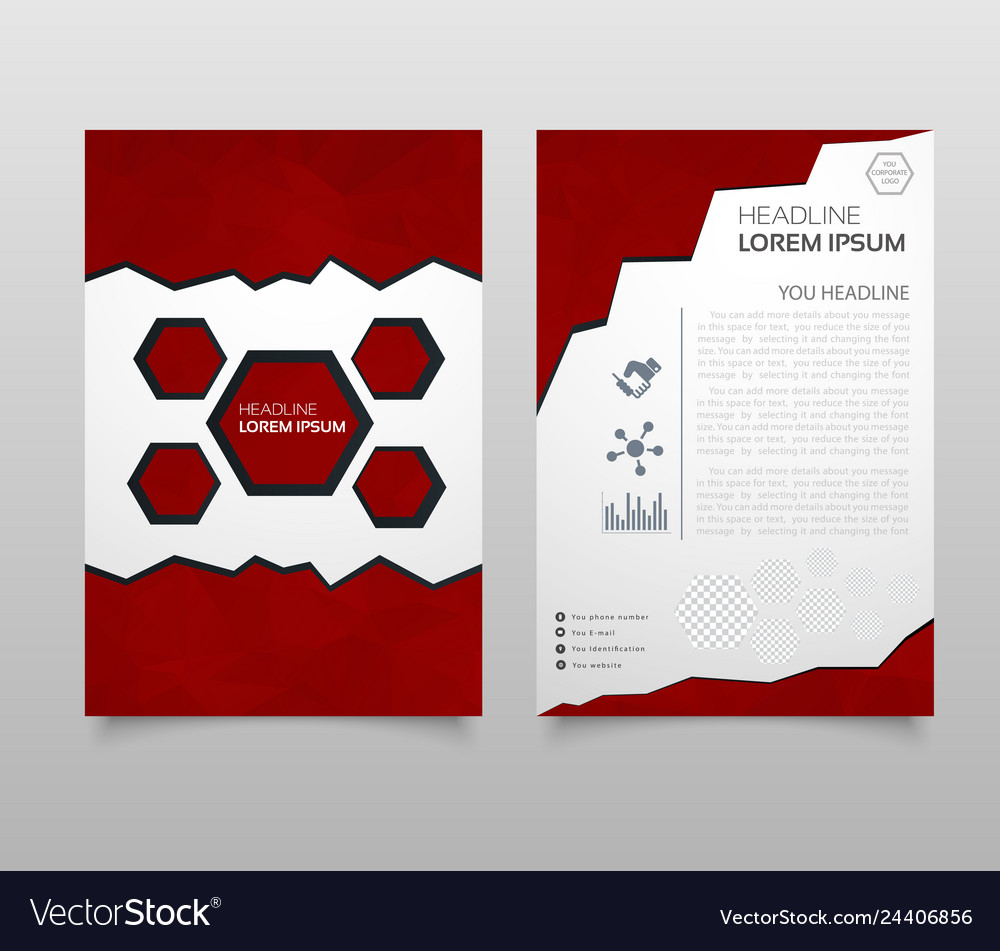 Business brochure or magazine cover design