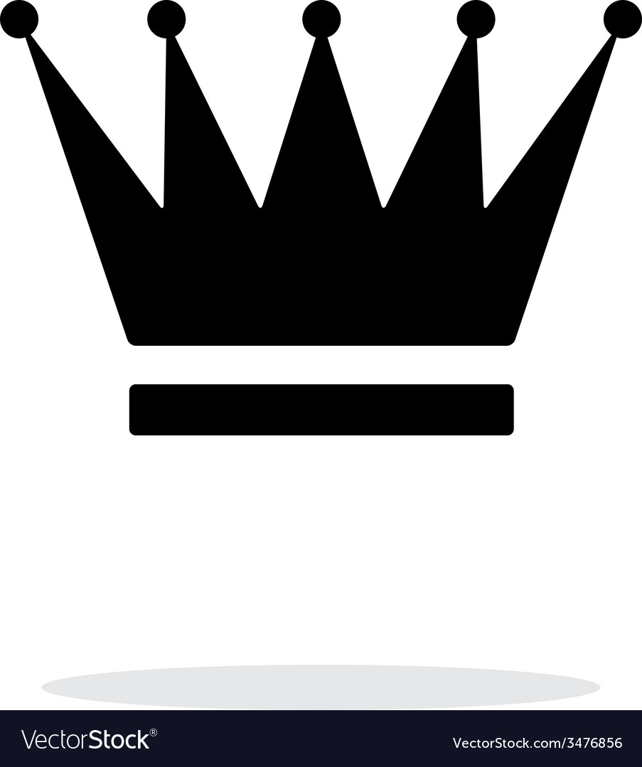 Crown icon on white background