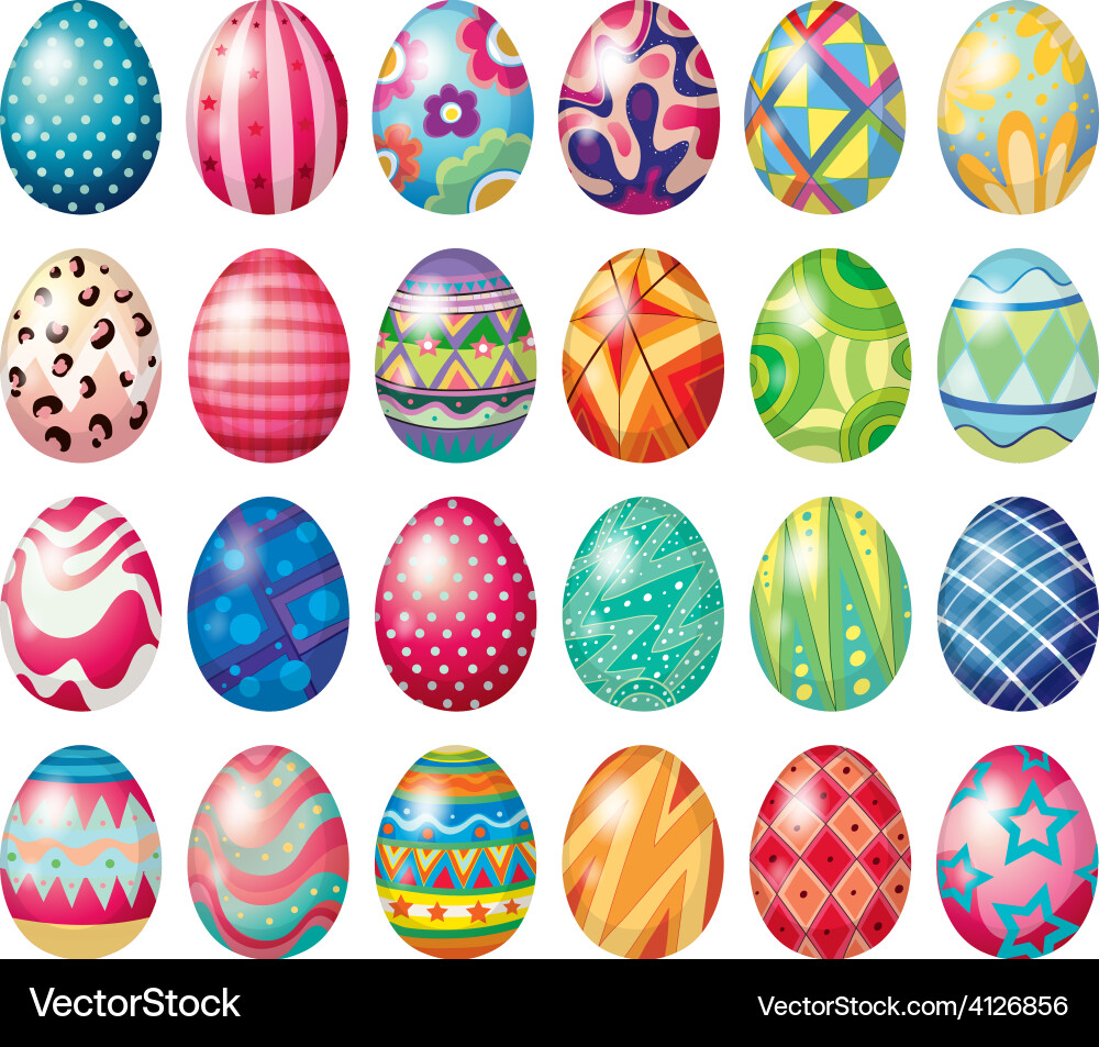 Easter eggs Royalty Free Vector Image - VectorStock