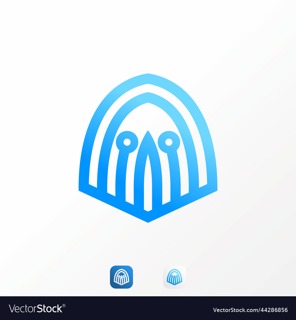 Funny ghost in line with tech or network guard vector image Funny ghost in line with tech or network guard