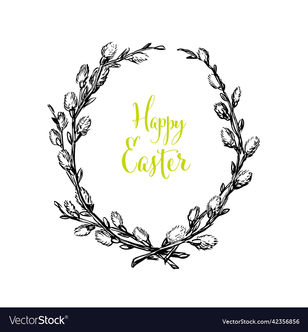 Happy easter minimalistic card template